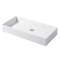 Раковина настольная, Slim square, белый глянцевый