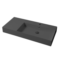 Раковина настольная/подвесная, Slim square, серый бром
