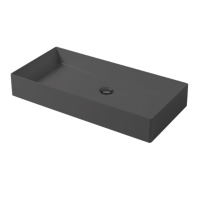 Раковина настольная, Slim square, серый бром