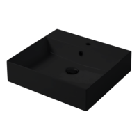 Раковина настольная/подвесная, Slim square, черный матовый