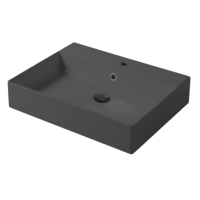 Раковина настольная/подвесная, Slim square, серый бром