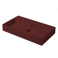 Раковина настольная/подвесная, Slim square, гранат