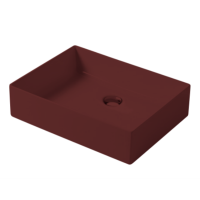 Раковина настольная, Slim square, гранат