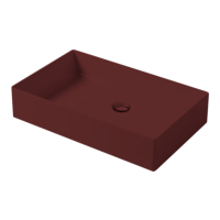 Раковина настольная, Slim square, гранат