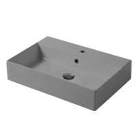 Раковина настольная/подвесная, Slim square, жемчуг серый
