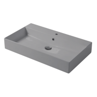 Раковина настольная/подвесная, Slim square, жемчуг серый
