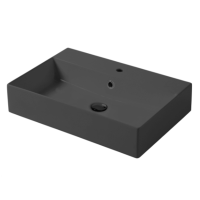 Раковина настольная/подвесная, Slim square, серый бром