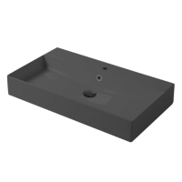 Раковина настольная/подвесная, Slim square, серый бром