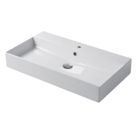Раковина настольная/подвесная, Slim square, белый матовый