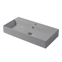 Раковина настольная/подвесная, Slim square, жемчуг серый