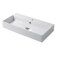 Раковина настольная/подвесная, Slim square, белый матовый