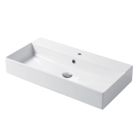 Раковина настольная/подвесная, Slim square, белый глянцевый
