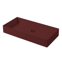 Раковина настольная, Slim square, гранат