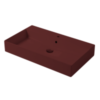 Раковина настольная/подвесная, Slim square, гранат