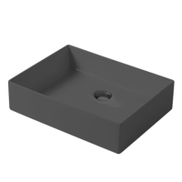 Раковина настольная, Slim square, серый бром