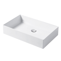Раковина настольная, Slim square, белый глянцевый