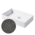 Раковина настольная, Slim square, тоскана бром Disegno Ceramica Раковина настольная, Slim square, тоскана бром