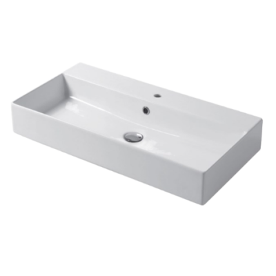 Раковина настольная/подвесная, Slim square, белый матовый