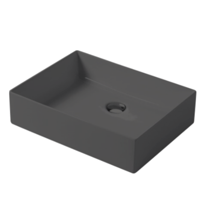 Раковина настольная, Slim square, серый бром
