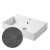 Раковина настольная/подвесная, Slim square, тоскана бром Disegno Ceramica Раковина настольная/подвесная, Slim square, тоскана бром