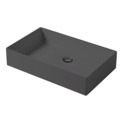 Раковина настольная, Slim square, серый бром