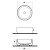 Раковина настольная, Round , песок