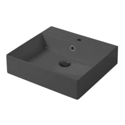 Раковина настольная/подвесная, Slim square, серый бром