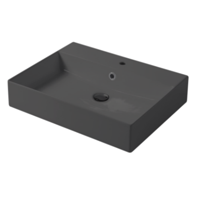 Раковина настольная/подвесная, Slim square, серый бром