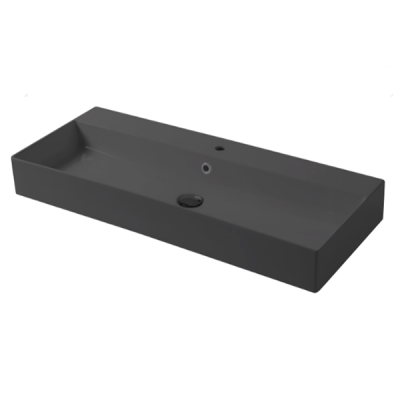 Раковина настольная/подвесная, Slim square, серый бром