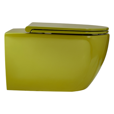 Унитаз подвесной, Skip55, горчица