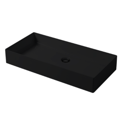 Раковина настольная, Slim square, черный матовый