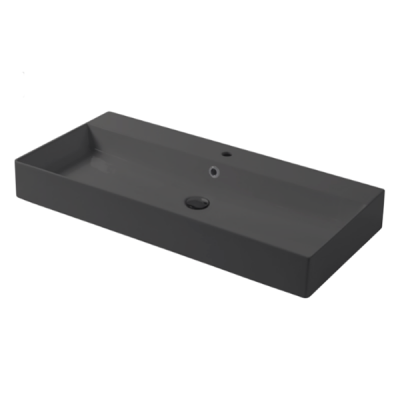 Раковина настольная/подвесная, Slim square, серый бром